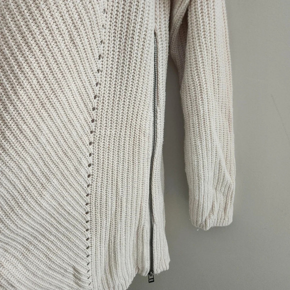 Caslon (Nordstrom) | Rib Knit Side Zip Tunic Length Sweater - Size M - Picture 4 of 9